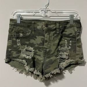 Mossimo Supply Co. Ripped Camo Shorts